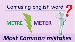 metre vs meter meaning and differences #shorts