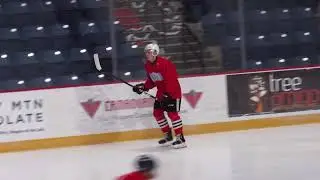 Anthony Agostinelli at the Niagara IceDogs Training Camp