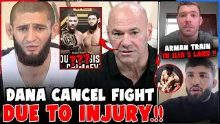 Dana White Cancels UFC Fight Due to Injury | Arman  TRAINING in Ilia's HOMETOWN! | MMA News