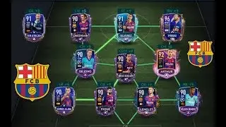 FC BARCELONA SQUAD BUILDER | FULL MASTERS | FIFA MOBILE 20