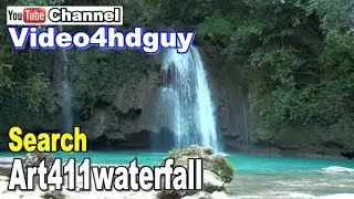Waterfall HD Kawasan  Screensaver peaceful relaxing, music soundtrack WF11 | art411waterfall&trade;
