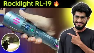 Rock Light RL-M19 Best Long Range Flashlight || High Beam Torch Light In India || Compact Torch 