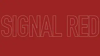 10 Hours SIGNAL RED the PASSION Color | RAL 3001 | NO MUSIC Screen  Screensaver Background Backdrop