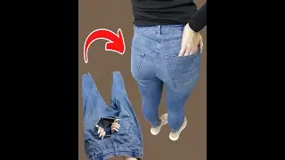 How to beautifully and discreetly sew your favorite jeans using a sewing machine
