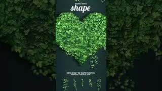Leaves Text Effect for Photoshop #shorts