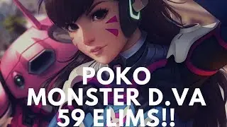 Overwatch Best D.Va Pro POKO Is On Fire With 59 Elims -Monster Gameplay-