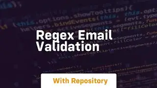 regex email validation