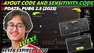 PJEV LUXXY LAYOUT AND SENSITIVITY CODE | LUXXY SENSITIVITY SETTINGS | LUXXY CONTROL CODE 2.5