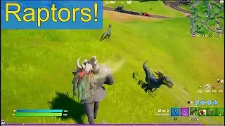 Fortnite - Raptors kill Stage Slayer!!!
