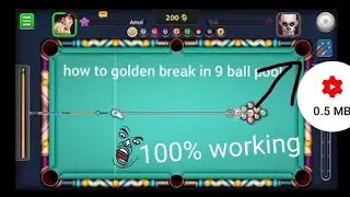 How to golden break in 9 ball pool using soccer stars cue