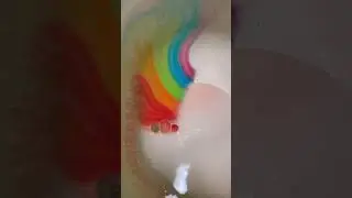 AMAZING Rainbow Bath Bomb (original) #shorts