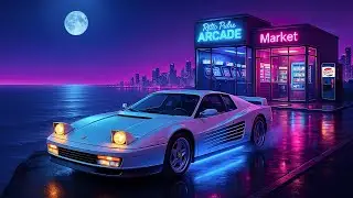 80s Synthwave & Retrowave Mix | Neon Miami Night Drive | Midnight Arcade
