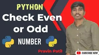 Python program to check a number even or odd | check  even or number using  python | learn python