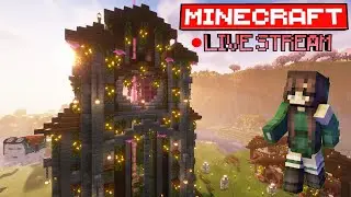 Building & Adventuring In Our Forever World! MINECRAFT LIVE STREAM #shorts