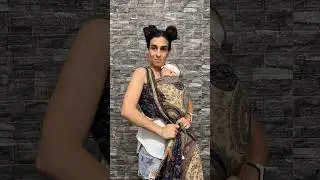 FWCC TAS-Front Wrap Cross Carry Tied at Shoulder #babywearing365 #babywearing365inreallife #babywrap