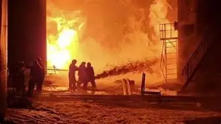 Ukrainian Drones Strike Russian Oil Depot in Saratov!