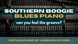 Southern Boogie Blues Piano Improv in E-flat (Vintage Style Groove)