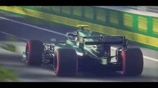 #AssettoCorsa - Aston Martin's Sebastian Vettel Racing His AMR21 Through the Streets of Baku