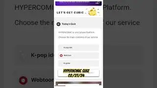 HYPERNOMIC QUIZ ANSWER FEB 27, 2024 #HYPERNOMIC #HYPERNOMICQUIZ