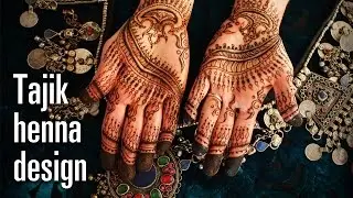 How To Do A Tajik (Persian) Style Henna Design - Intricate and Original Mehndi Pattern
