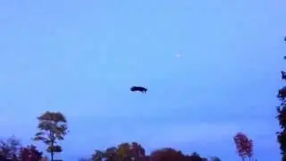 Mysterious spooky specter floats through the sky in Eden, NY on Halloween!!