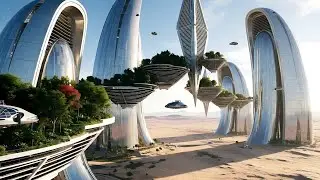 Future Sci-Fi City: Smart Desert 2100 | AI Short Film (4K)