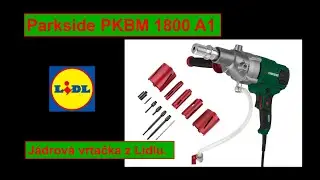 PARKSIDE Jádrová vrtačka PKBM 1800 A1 se sadou diamantových korunek PKS 11 A1