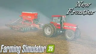The Fog is so bad I Almost couldn't plant!!! Fs25 New Frontiers