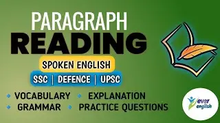 “Daily Paragraph Reading | Improve Vocabulary & Grammar | SSC, UPSC, Spoken English”