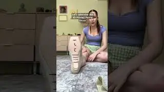 Turns out I did this very wrong, but enjoy my confusion! #pointeshoes #ballet #ballerina