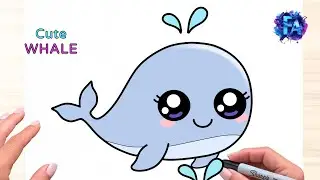 How to Draw a Whale | Easy Drawing