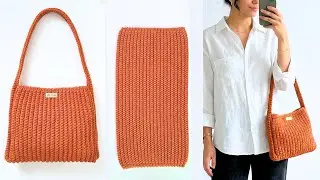 CANHOTA | Como Fazer Bolsa de Croch&ecirc; Incrivelmente F&aacute;cil e Barata