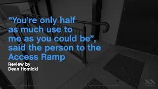 Wheelchair ramp with insufficient handrails - Staebl Academy