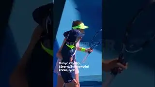 Tenis d&uuml;nyası ve dış basın Zeynep S&ouml;nmez&rsquo;i konuşuyor