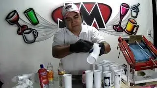 como remover estampas de  copos long drink com querosene . passo a passo.