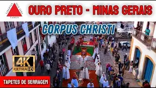 Os FAMOSOS TAPETES de CORPUS CHRISTI em OURO PRETO - MINAS GERAIS  |  4K
