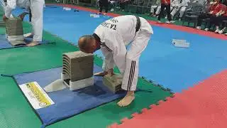 World taekwondo hanmadang 2019 fist breaking DENDRAEL Fabien France