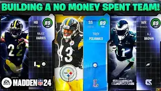TIPS TO BUILD A COMPETITIVE NO MONEY SPENT TEAM! MADDEN 24 NMS! (MUT 24)