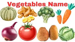 Vegetable Names | Learn 20 Vegetable Names  in English with Pictures for Kids