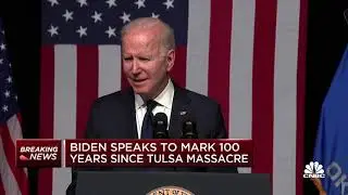 Biden addresses 'unprecedented assault on our democracy' at 100th anniversary of Tulsa massacre