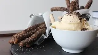 How To Make Oreo Churros With Cookie Cream Gelato - By One Kitchen Episode 45