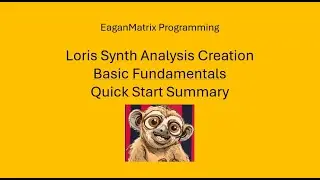 Loris Synth Quick Start - Creating Your Own Custom Additive Analyses