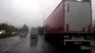 Zagreb:Jankomir,Stopped truck in Skorpikova St.