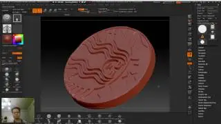 เทคนิคZBRUSH: ทำโมเดลเหรียญ(ปั้มนูนลาย)จากโลโก้