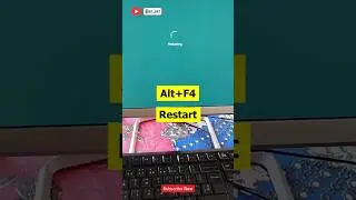 PC Restart Trick || Alt+F4 || @ar_ext #shorts #subscribe