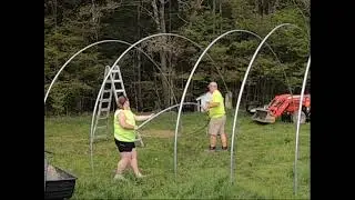 We Built a Hoop Barn!