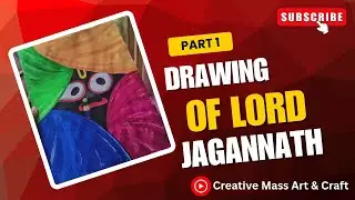 Beautiful Lord Jagannath Drawing | Easy & Simple Art | By Creative Mass Art & Craft 