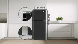 BLACK+DECKER BR1000XB 10.4 Cu. Ft. Top Mount Refrigerator