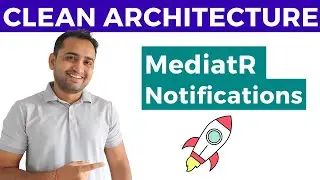 Уведомления MediatR в чистой архитектуре API Asp.Net Core | Шаблон уведомлений C#