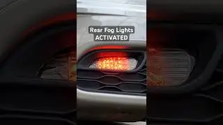 Euro Switch.  LED Lights.  Rear Fog Lights ACTIVATED.